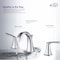 Kibi Stonehenge Bathroom Sink 8" Widespread Faucet with Drain Assembly KBF1015CH - alternate 2